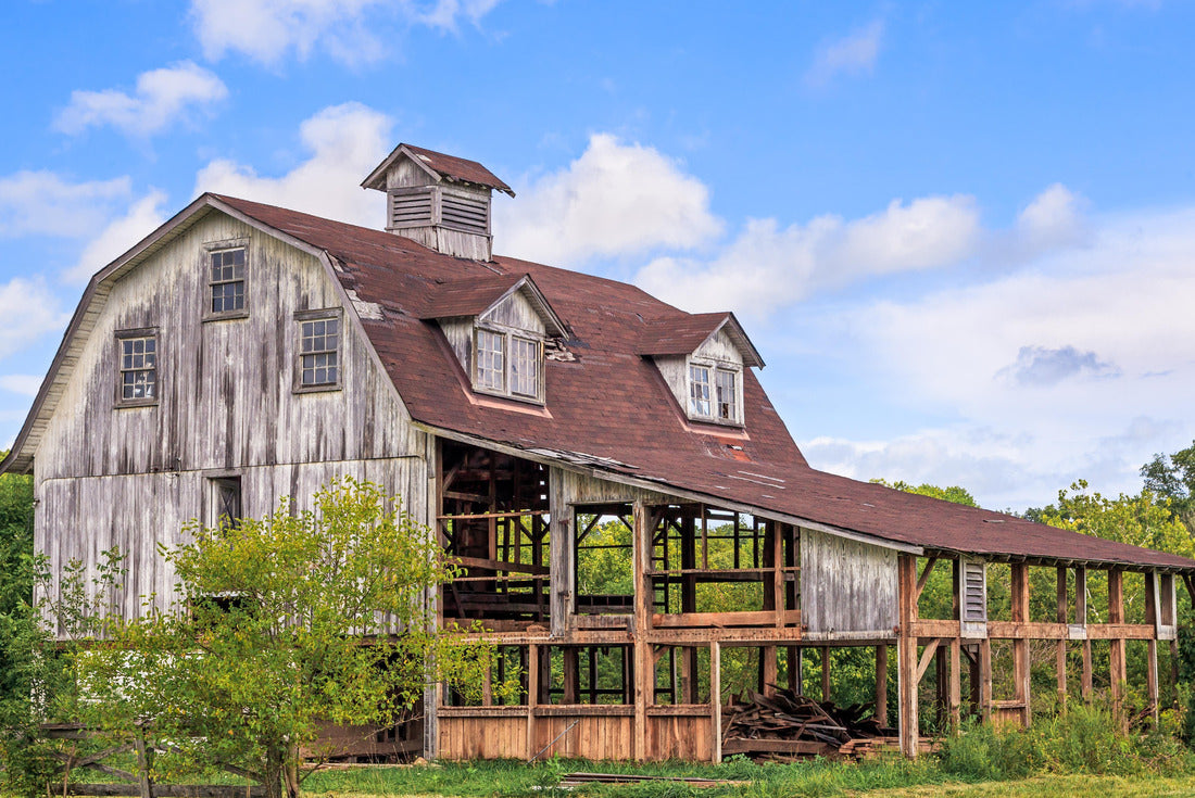 This old barn with dormer windows no longer stands in Bartholomew County, Indiana 2000pc Puzzle