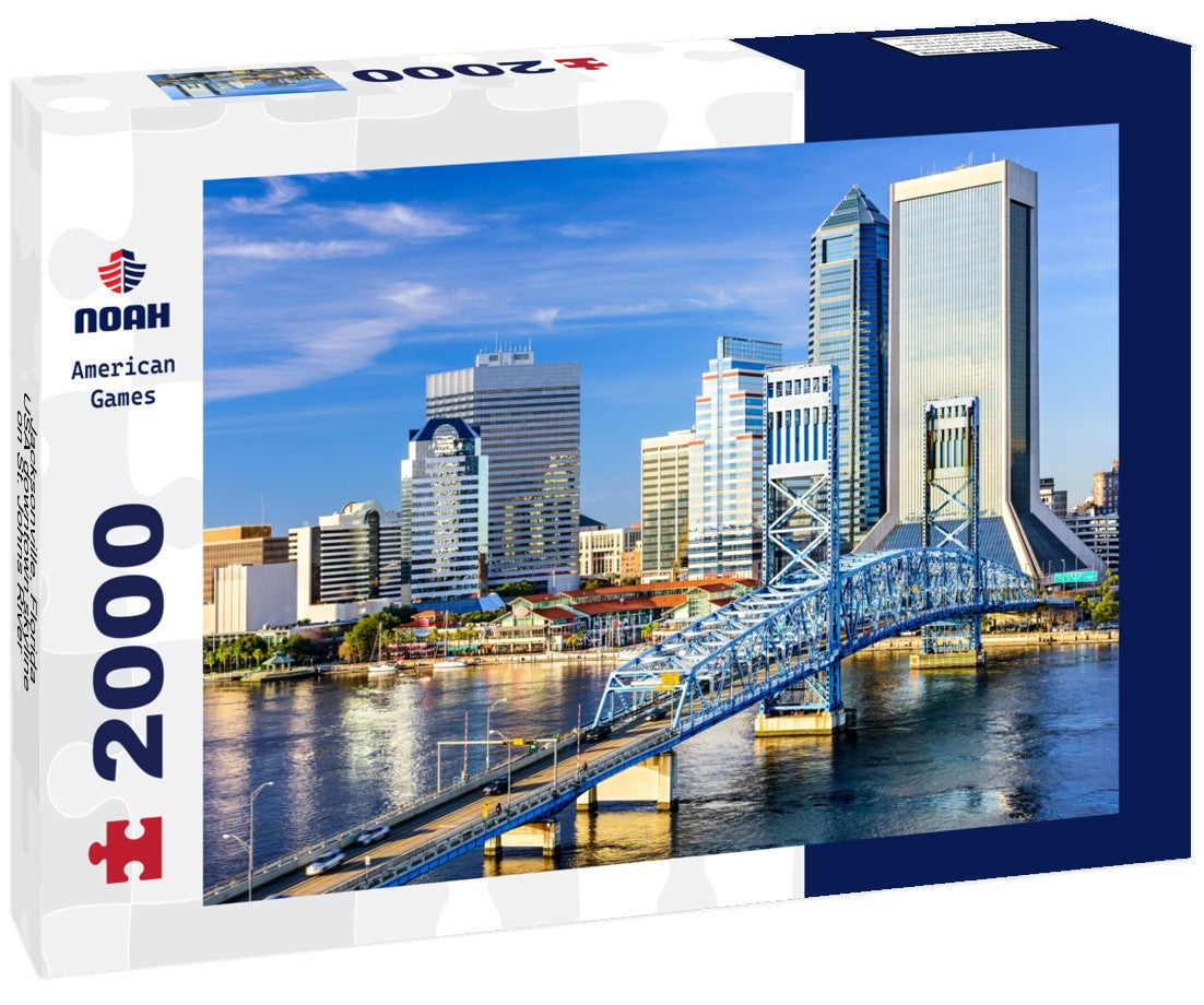 Jacksonville, Florida, USA downtown skyline on St. Johns River 2000pc Puzzle