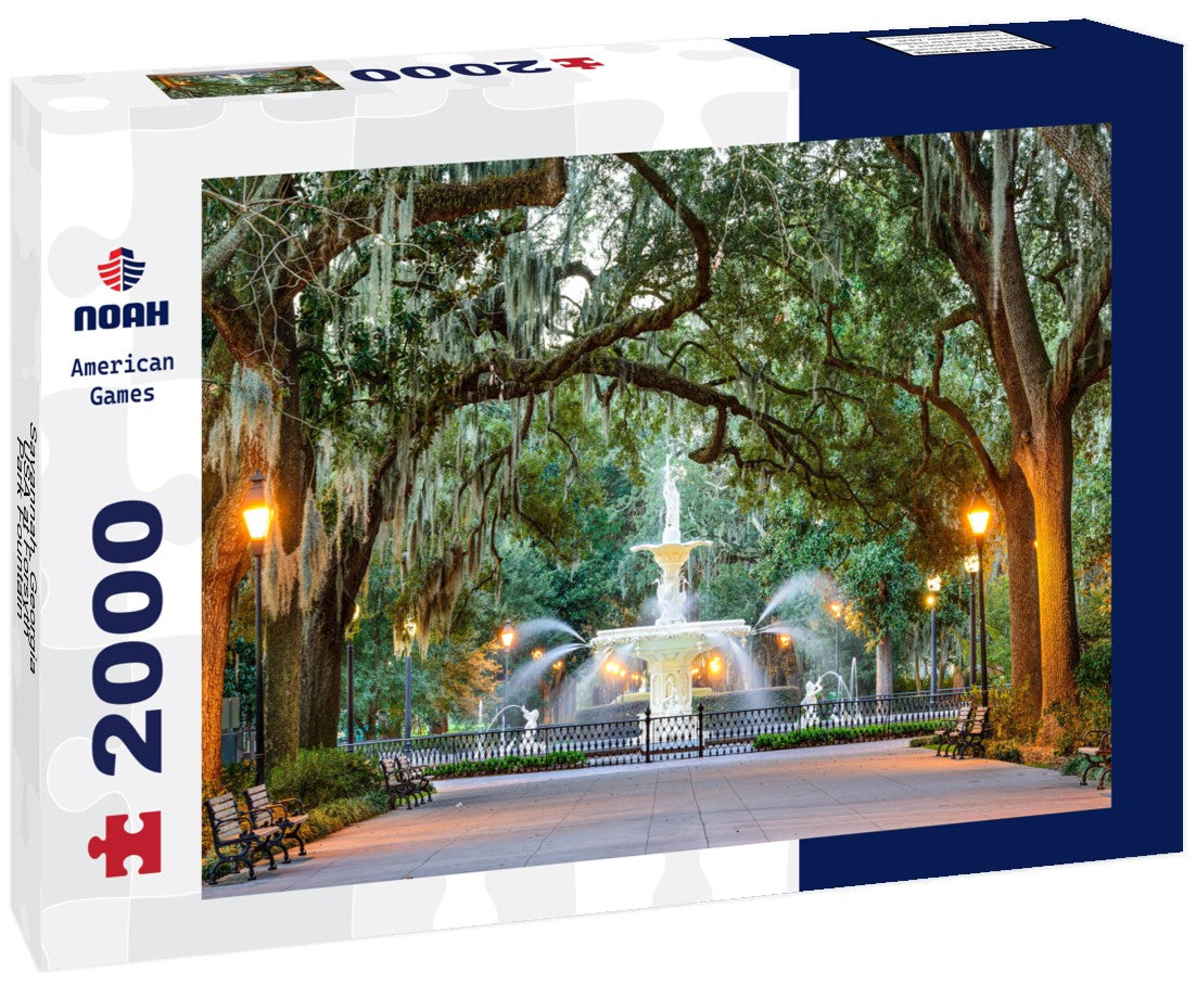 Savannah, Georgia, USA at Forsyth Park Fountain 2000pc Puzzle