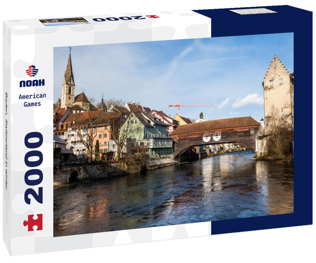 Baden, Switzerland in winter 2000pc Puzzle