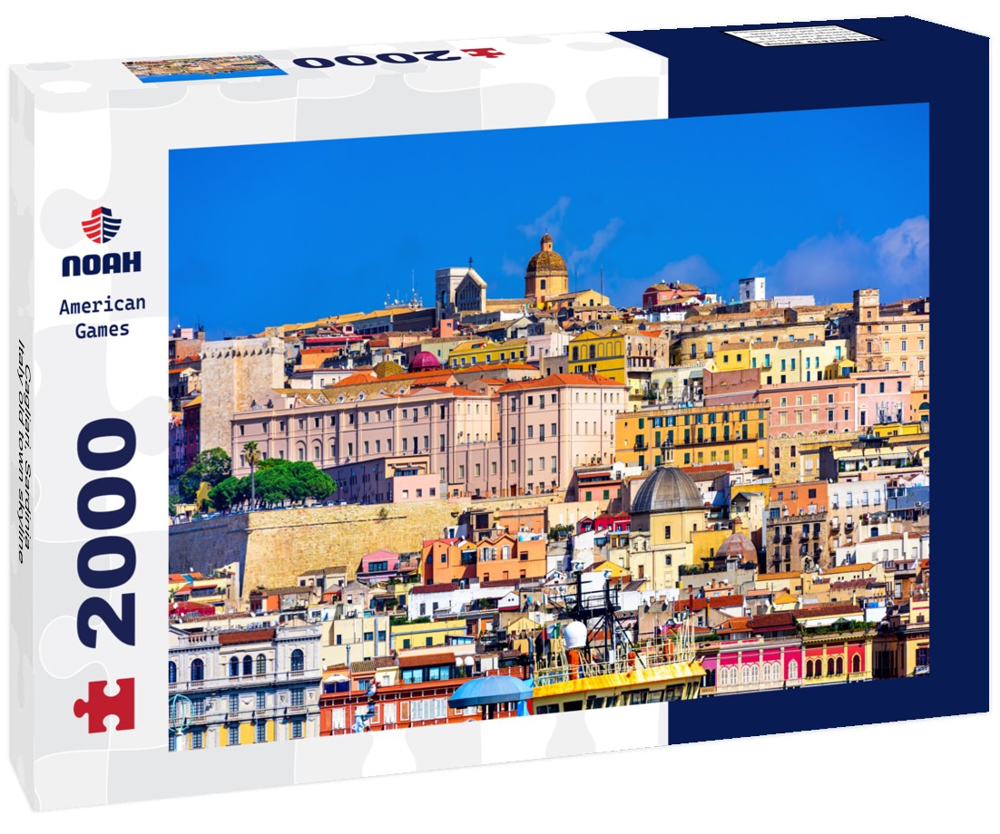 Cagliari, Sardinia, Italy old town skyline 2000pc Puzzle