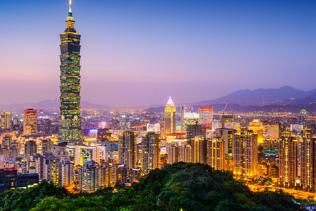 Taipei, Taiwan city skyline at twilight 2000pc Puzzle