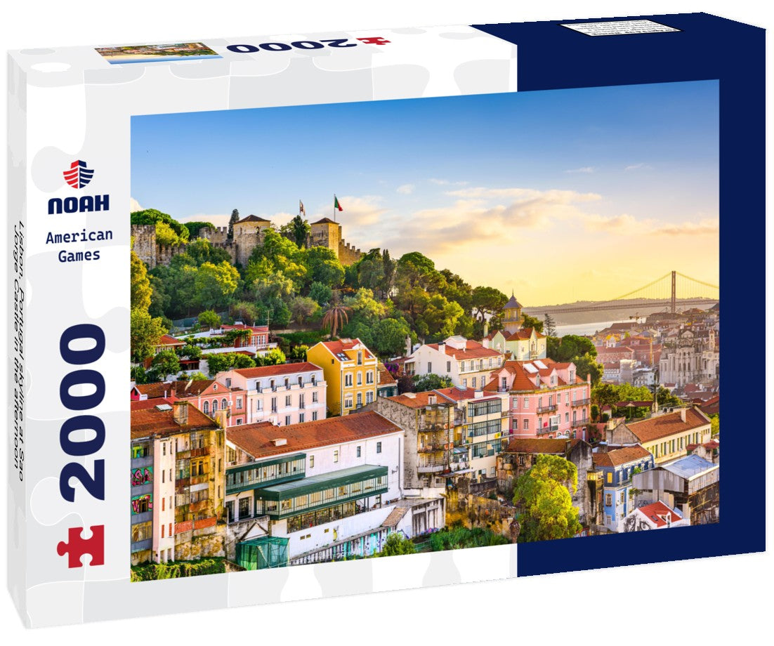 Lisbon, Portugal skyline at Sao Jorge Castle in the afternoon 2000pc Puzzle