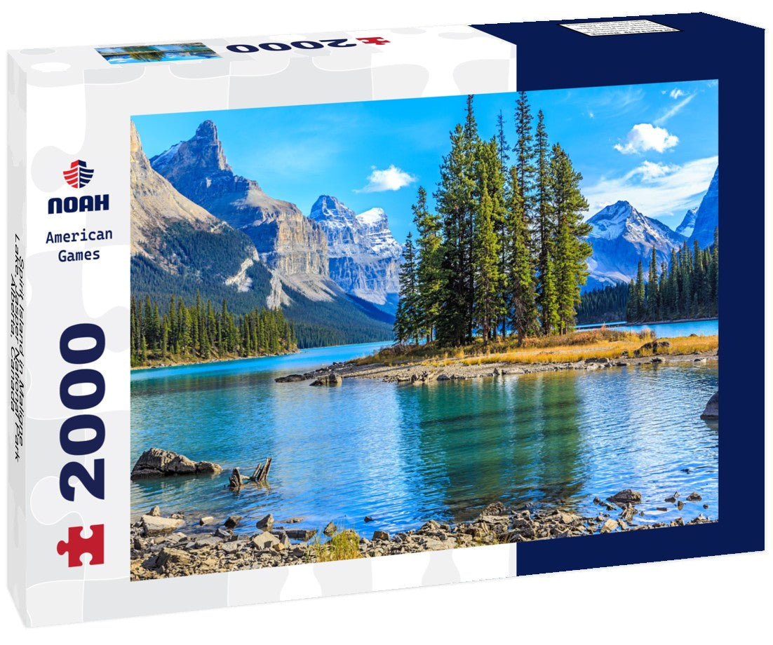 Noah Jigsaw Puzzle Spirit Island in Maligne Lake, Jasper National Park, Alberta, Canada 2000 pieces