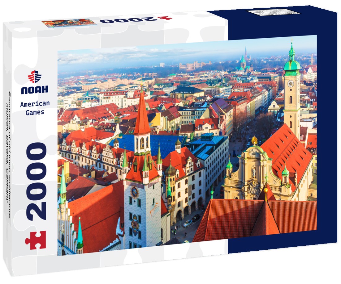 Noah Jigsaw Puzzle Panorama of old town architecture Munich, Bavaria, Germany 2000 pieces