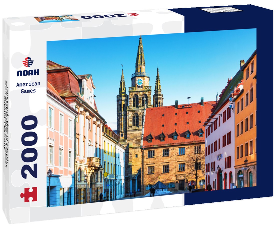 the old town architecture of Ansbach, Bavaria, Germany 2000pc Puzzle