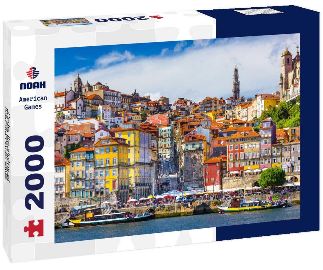 Porto, the skyline of the old town of Porto over the Douro River 2000pc Puzzle