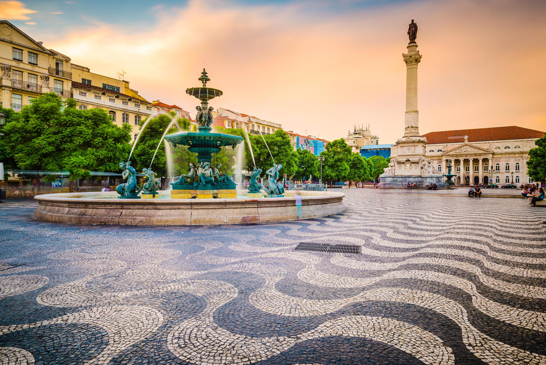 Lisbon, Portugal cityscape at Rossio Square 2000pc Puzzle