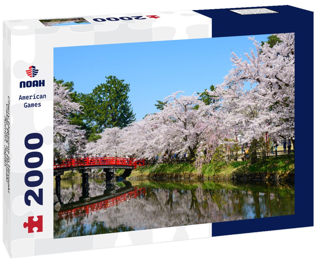 Cherry blossoms in Hirosaki Castle Park in Hirosaki, Aomori, Japan 2000pc Puzzle