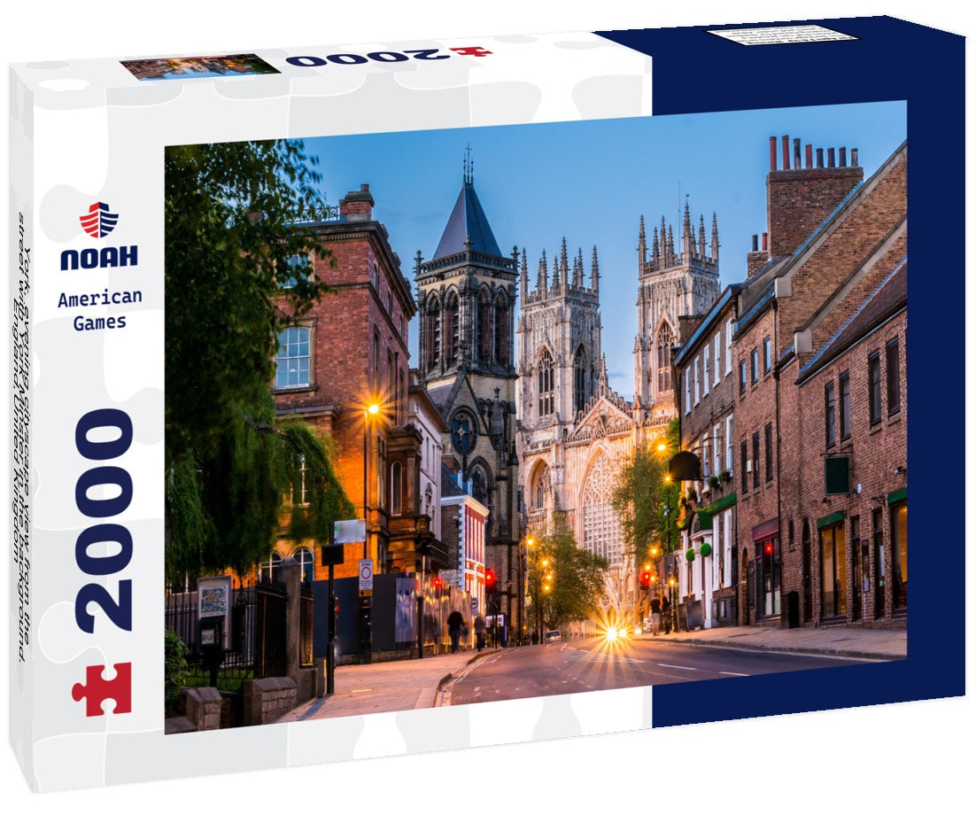 York, evening cityscape view from the street with York Minster in the background.England,United Kingdom 2000pc Puzzle