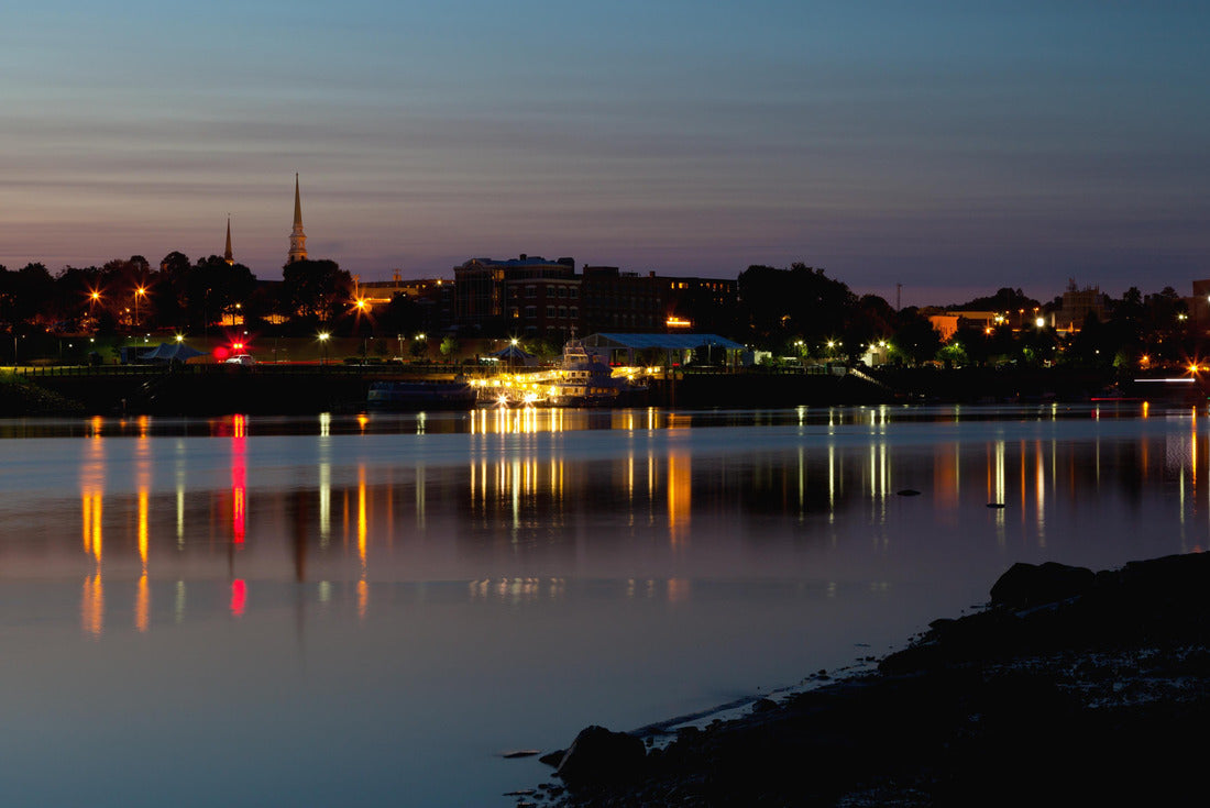 Noah Jigsaw Puzzle City of Bangor, Maine skyline at dusk 2000 pieces