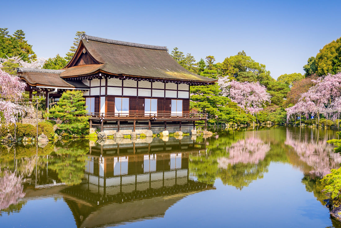 Kyoto, Japan spring at Heian Shrine's pond garden 2000pc Puzzle