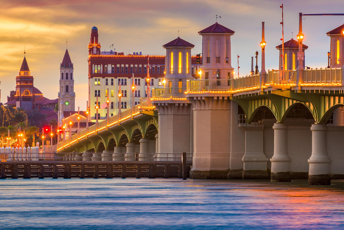 St. Augustine, Florida, USA skyline at Bridge of Lions 2000pc Puzzle