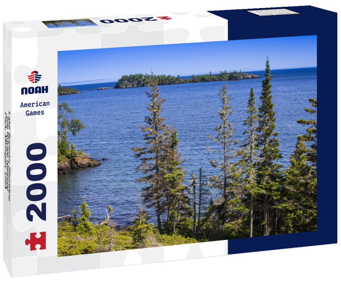 Noah Jigsaw Puzzle Lake Superior Shoreline, Isle Royale National Park, Michigan, USA 2000 pieces