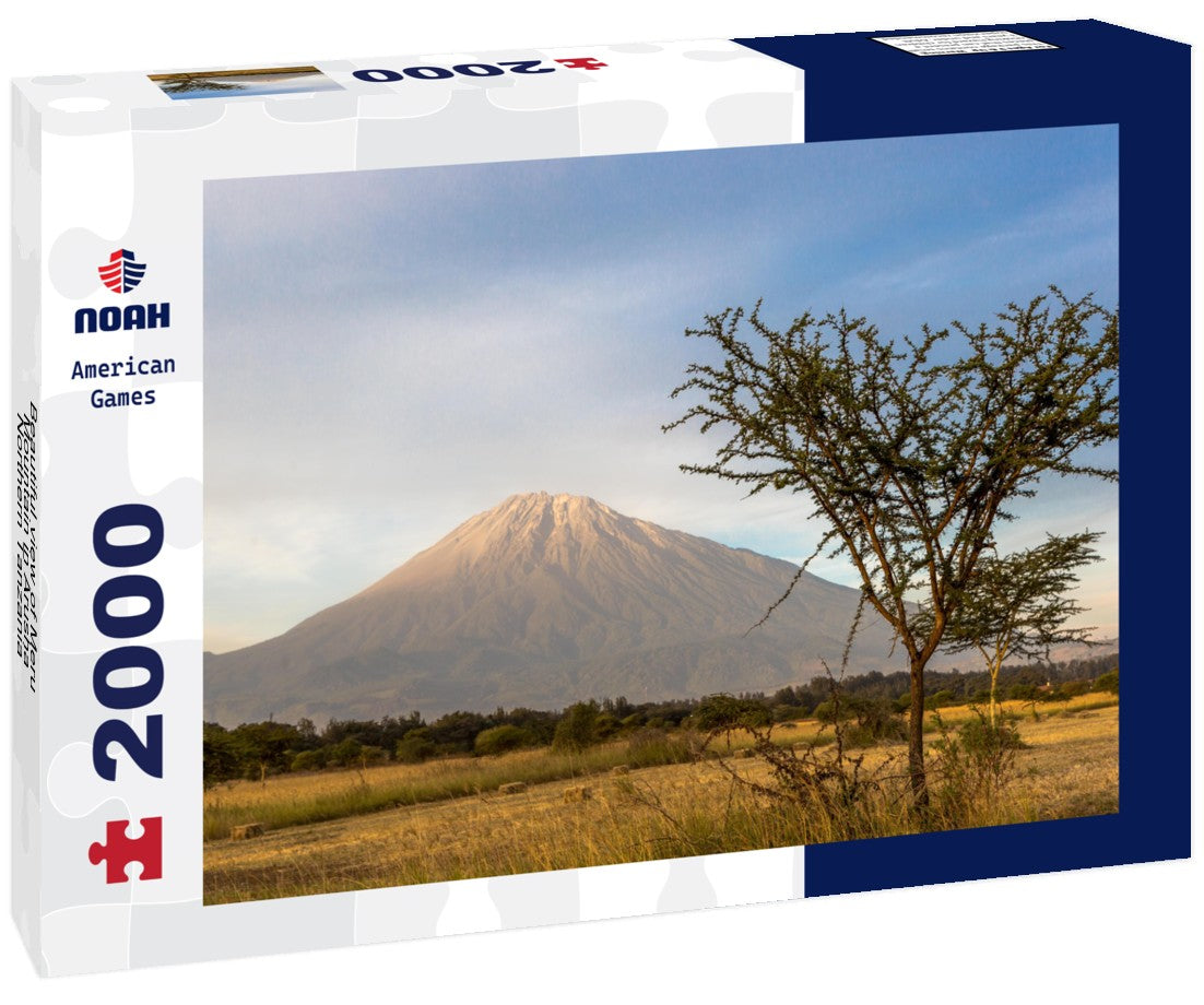 Noah Jigsaw Puzzle Beautiful view of Meru Mountain in Arusha, Northern Tanzania, Africa 2000 pieces