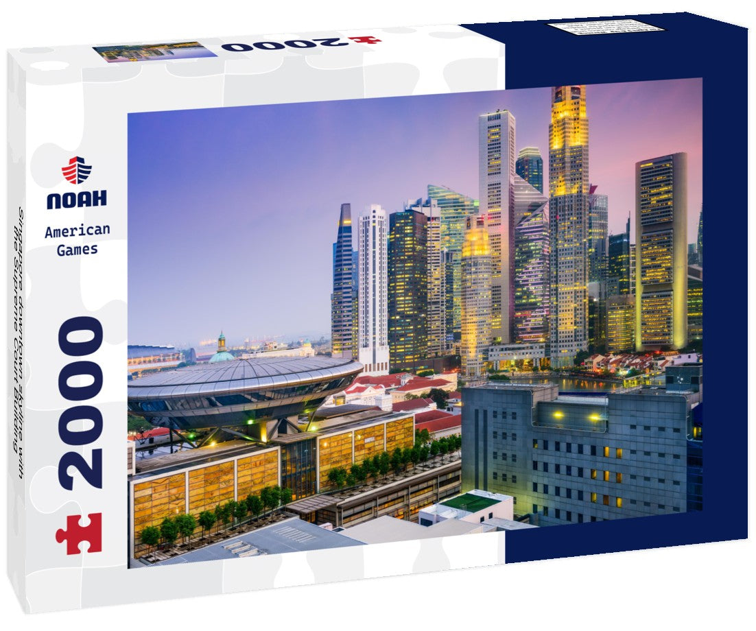 Singapore downtown skyline with the Supreme Court Building 2000pc Puzzle