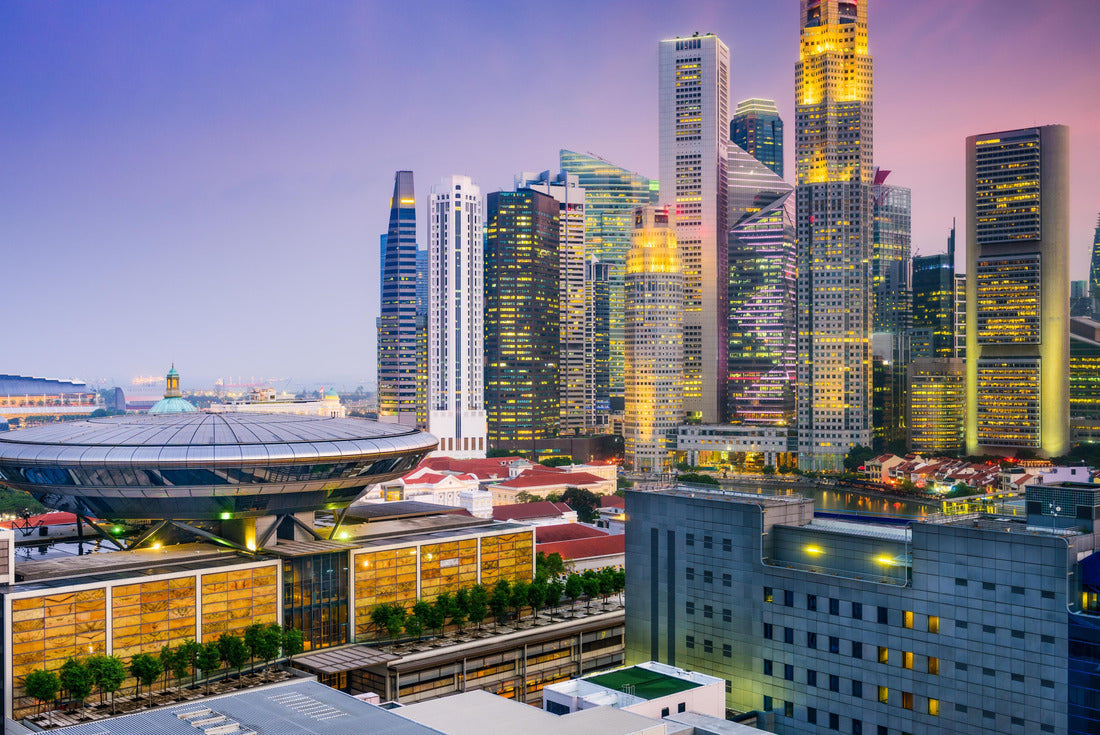 Singapore downtown skyline with the Supreme Court Building 2000pc Puzzle