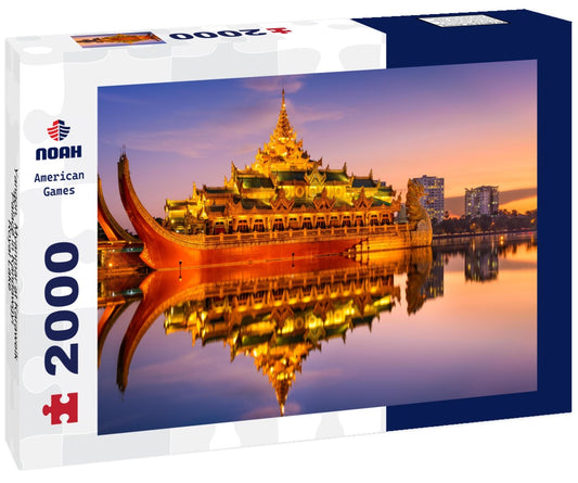 Yangon, Myanmar at Karaweik Palace in Kandawgyi Royal Lake 2000pc Puzzle