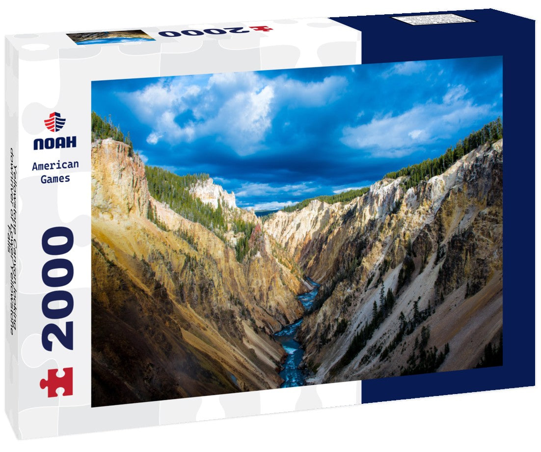 Noah Jigsaw Puzzle Yellowstone Canyon looking downriver of Lower Yellowstone Falls 2000 pieces
