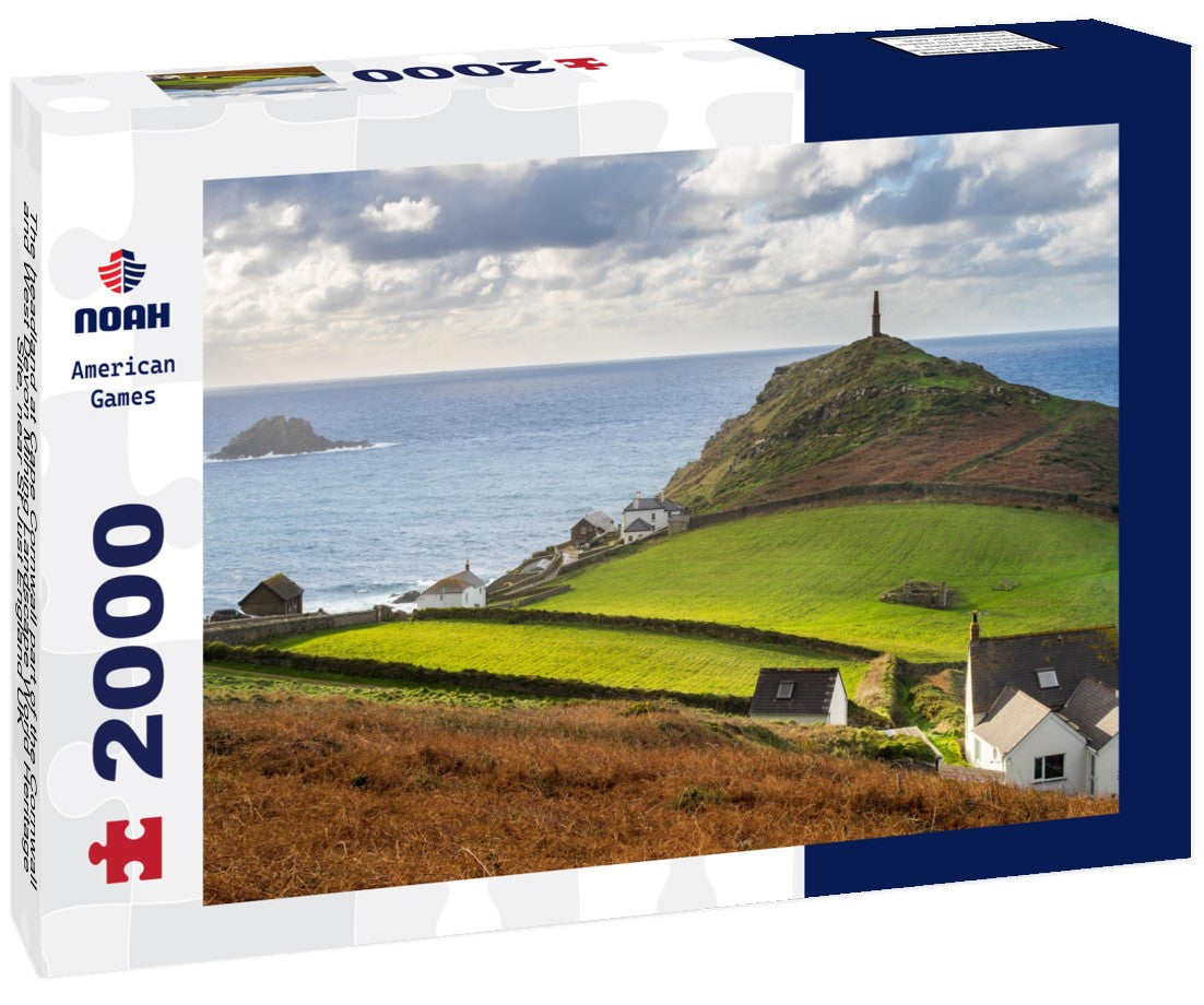 The headland at Cape Cornwall part of the Cornwall and West Devon Mining Landscape World Heritage Site, near St Just England UK 2000pc Puzzle