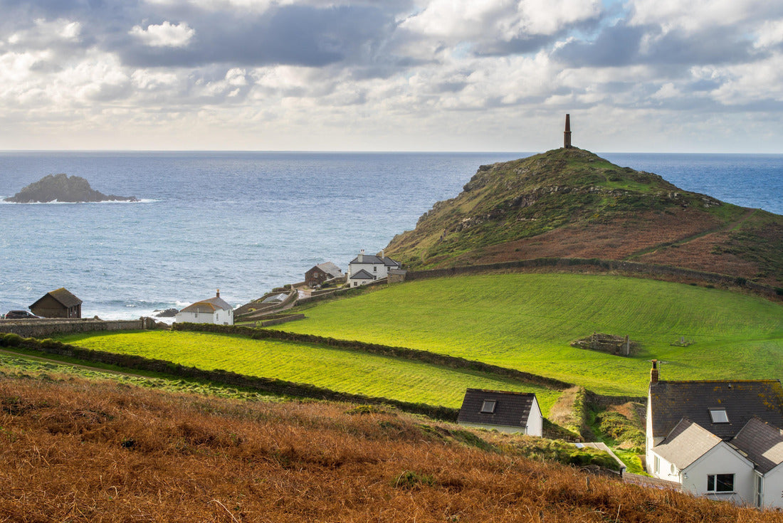 The headland at Cape Cornwall part of the Cornwall and West Devon Mining Landscape World Heritage Site, near St Just England UK 2000pc Puzzle