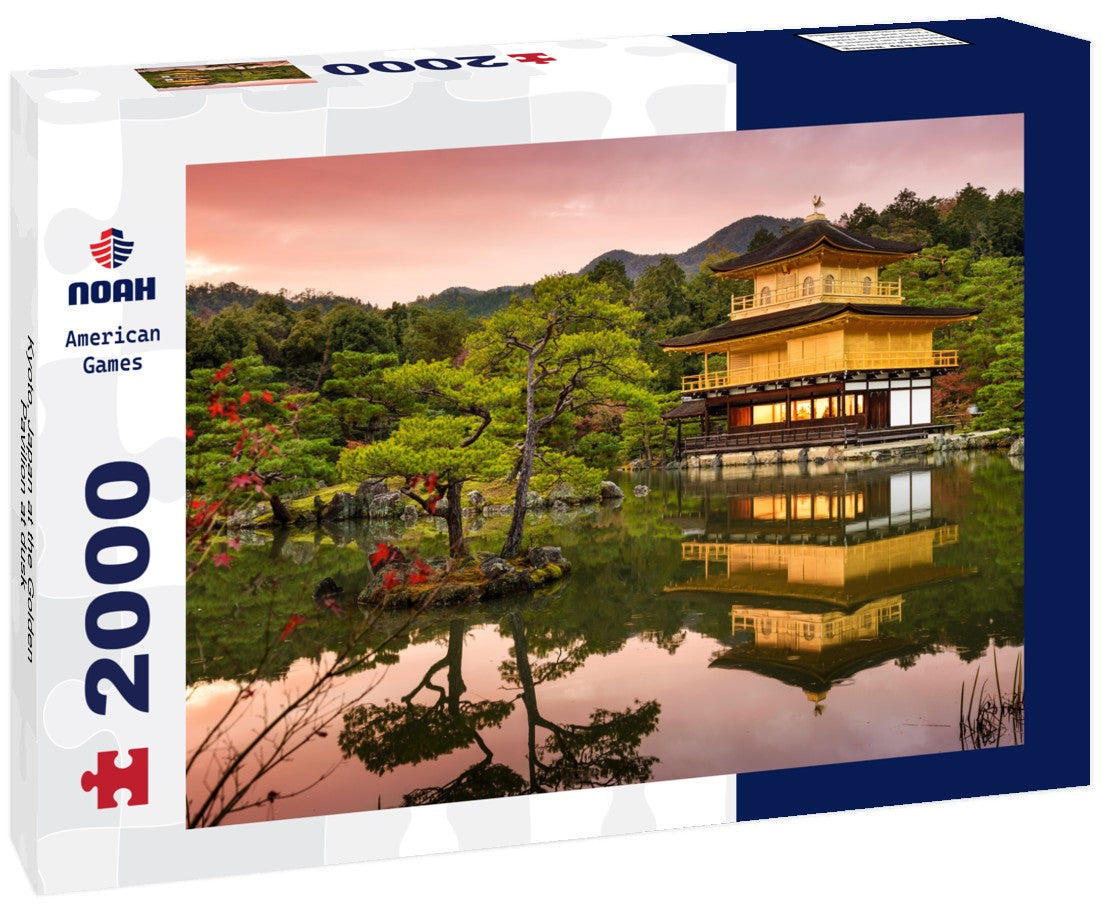 Kyoto, Japan at the Golden Pavilion at dusk 2000pc Puzzle
