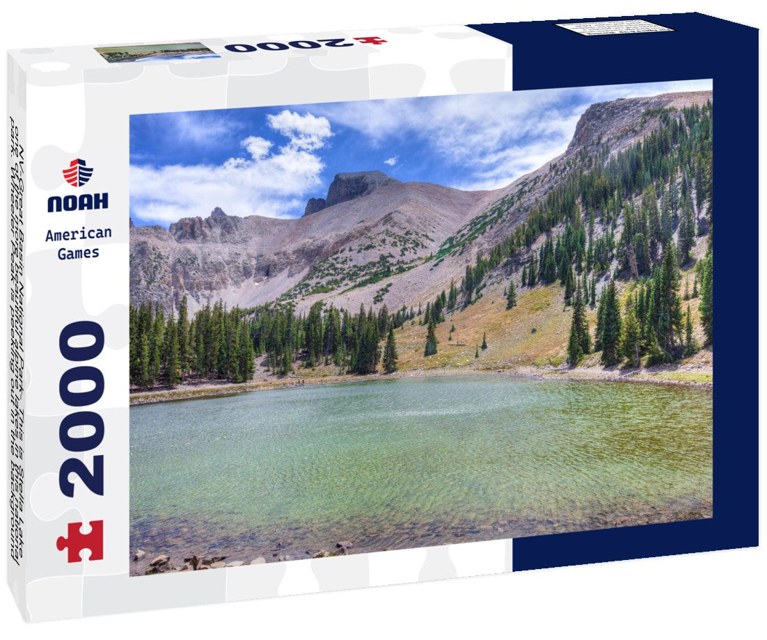 Noah Jigsaw Puzzle NV-Great Basin National Park- This is Stella Lake, one of the more beautiful alpine lakes in this national park. Wheeler Peak is peeking out in the background 2000 pieces