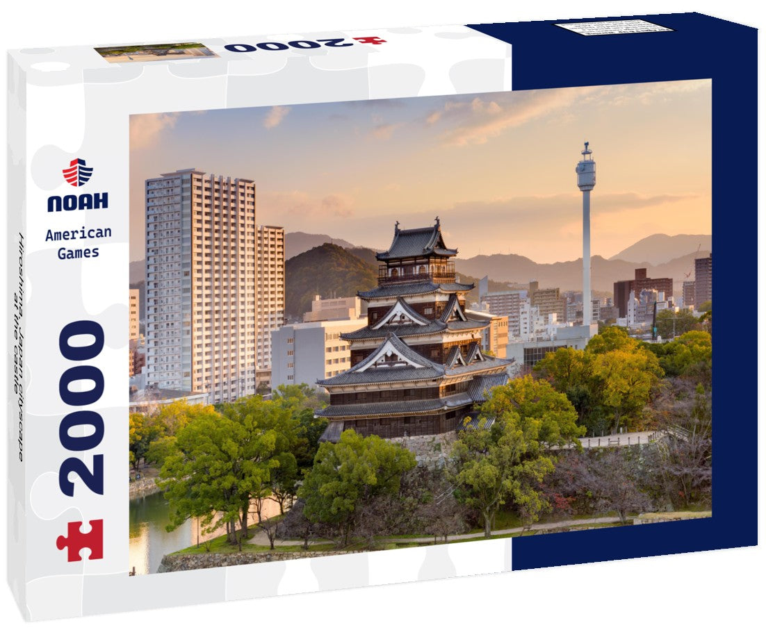 Hiroshima, Japan cityscape at the castle 2000pc Puzzle