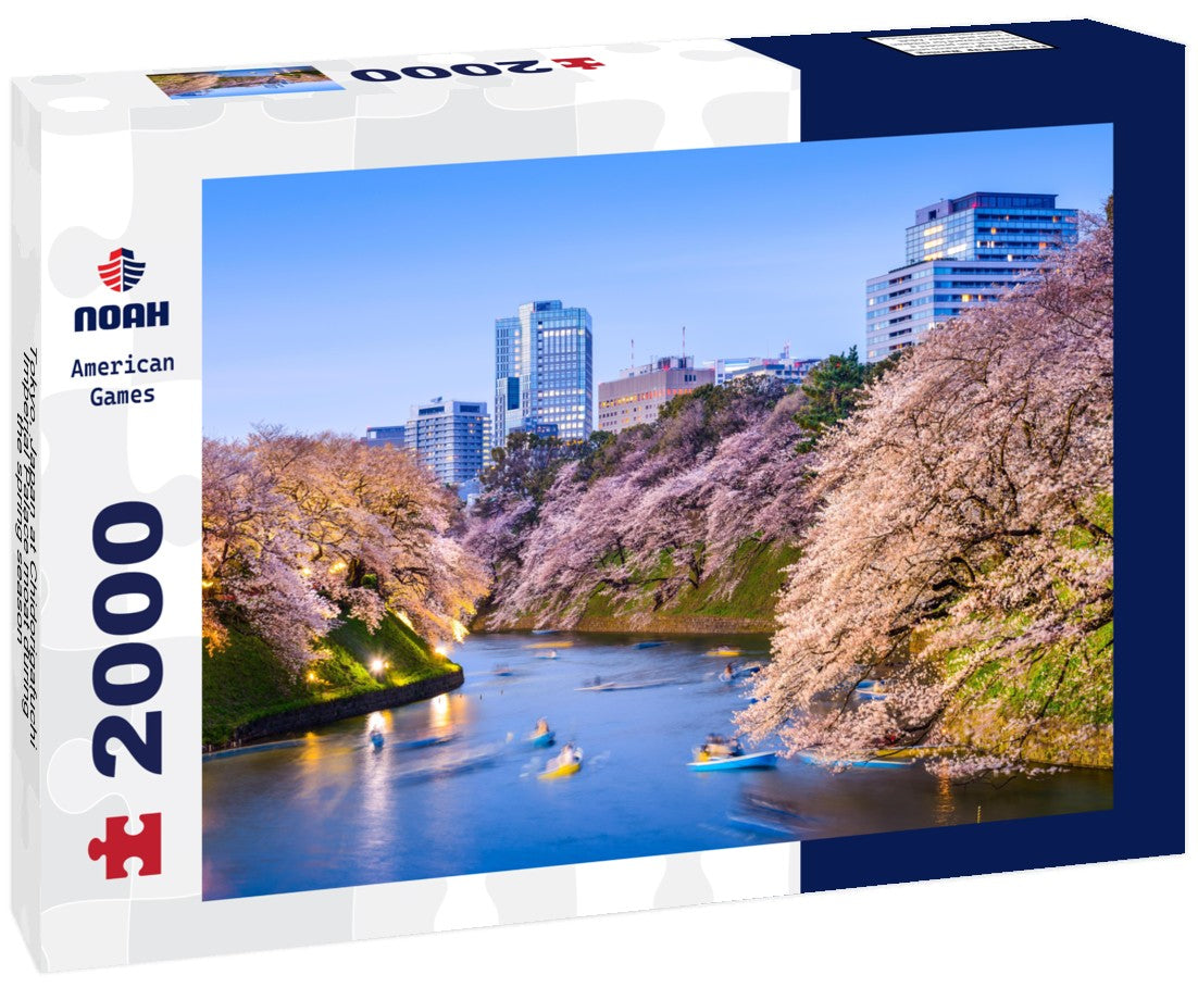 Tokyo, Japan at Chidorigafuchi Imperial Palace moat during the spring season 2000pc Puzzle