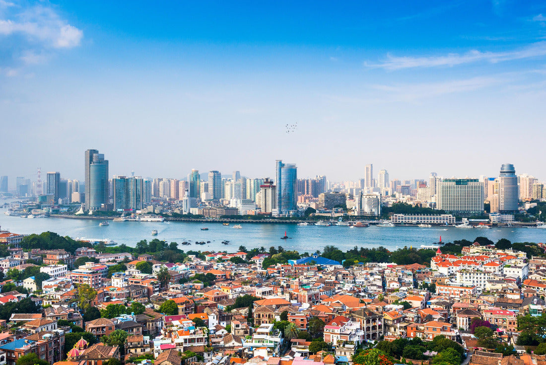 Xiamen, China city skyline from Gulangyu Island 2000pc Puzzle