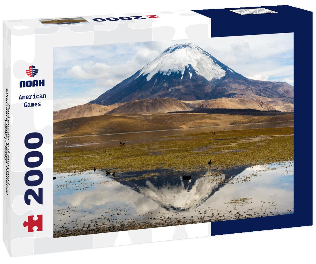 Noah Jigsaw Puzzle Parinacota volcano and Chungara lake, Lauca National Park (Chile) 2000 pieces