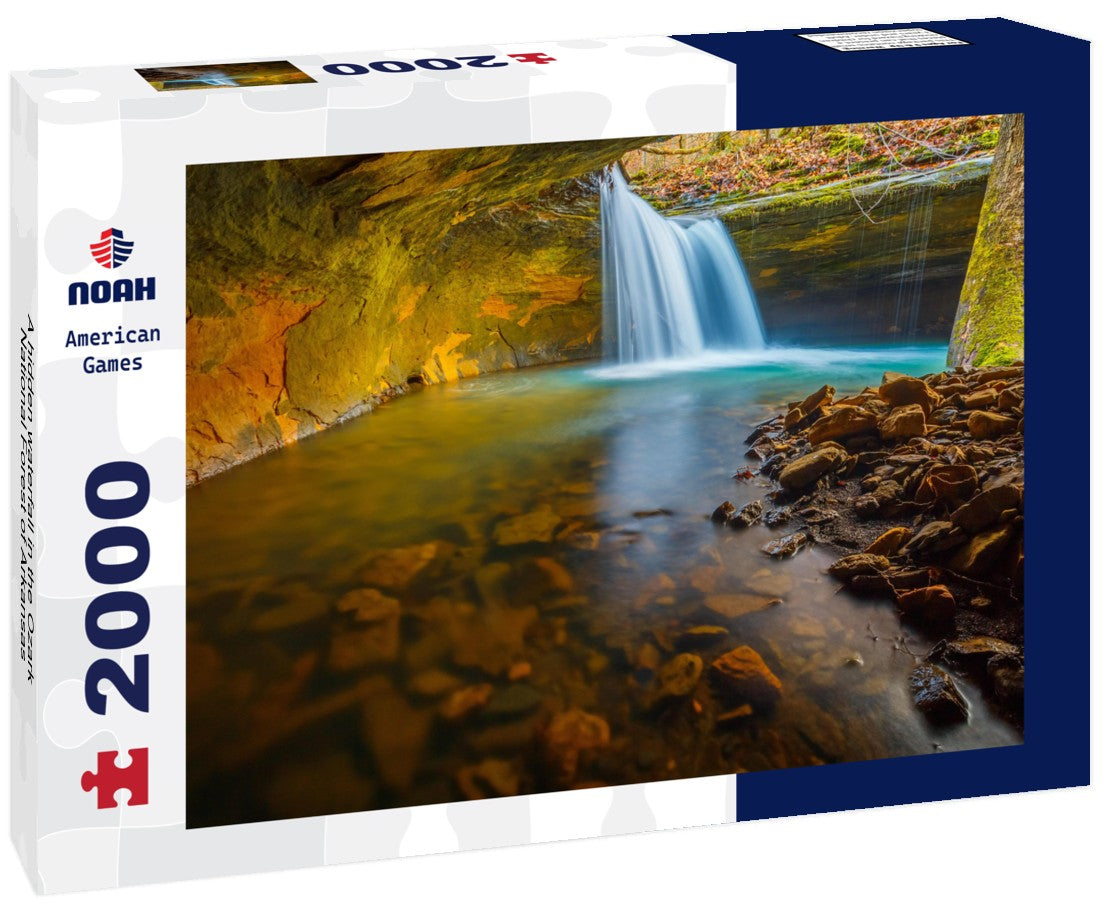 A hidden waterfall in the Ozark National Forest of Arkansas 2000pc Puzzle