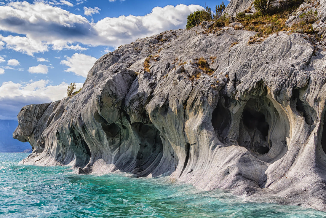Unique marble caves (Capillas del Marmol). Lake General Carrera is also called Lake Buenos Aires. North of Patagonia. Chile 2000pc Puzzle