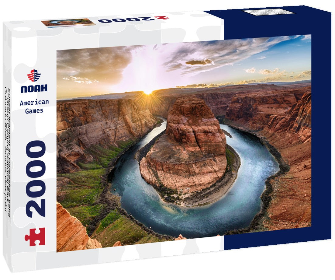 Sunset moment at Horseshoe bend Grand Canyon National Park. Colorado River. famous view point 2000pc Puzzle