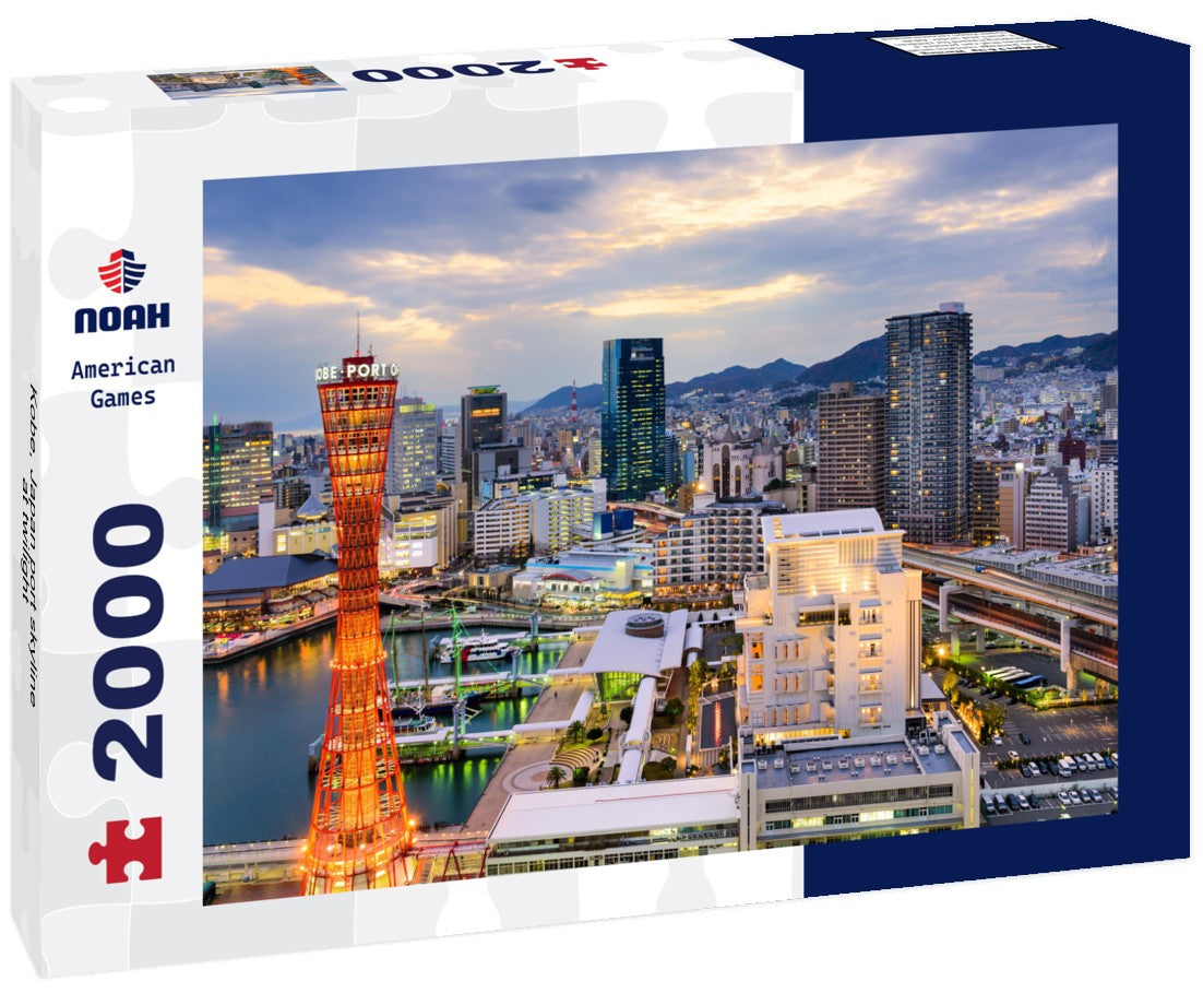 Kobe, Japan port skyline at twilight 2000pc Puzzle