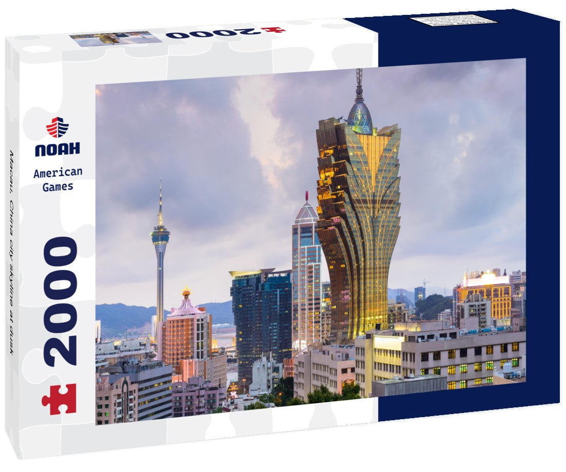 Macau, China city skyline at dusk 2000pc Puzzle