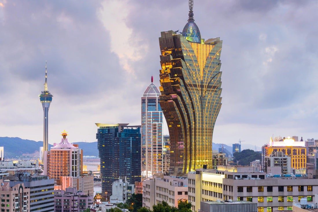 Macau, China city skyline at dusk 2000pc Puzzle