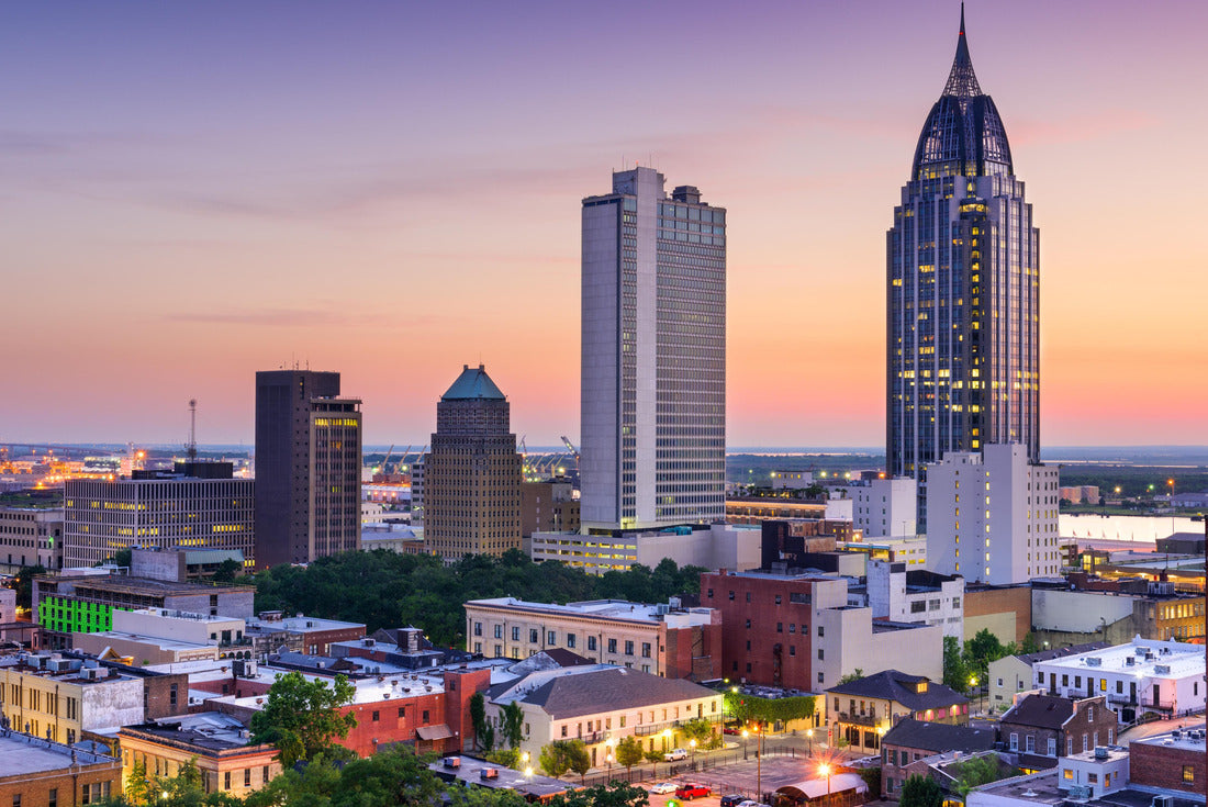Mobile, Alabama, USA downtown skyline 2000pc Puzzle
