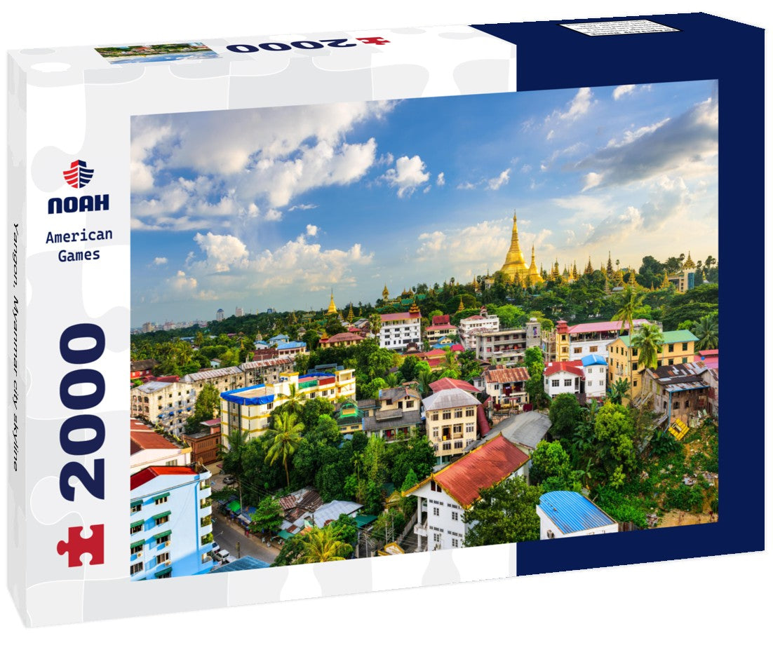Yangon, Myanmar city skyline 2000pc Puzzle