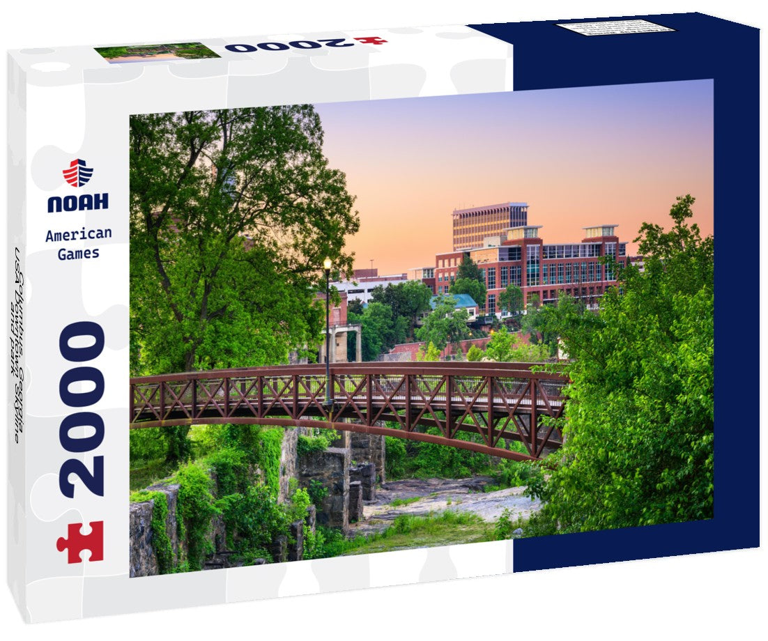 Columbus, Georgia, USA Downtown Skyline and park 2000pc Puzzle