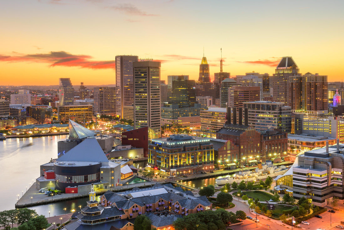 Baltimore, Maryland, USA downtown cityscape at dusk 2000pc Puzzle