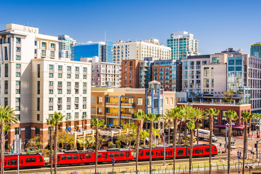 San Diego, California city in the Gaslamp Quarter 2000pc Puzzle