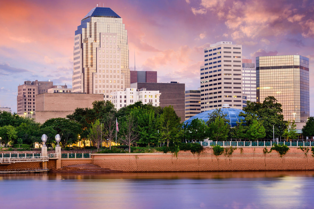 Shwarport, Louisiana, USA Downtown Skyline on the Red River 2000pc Puzzle