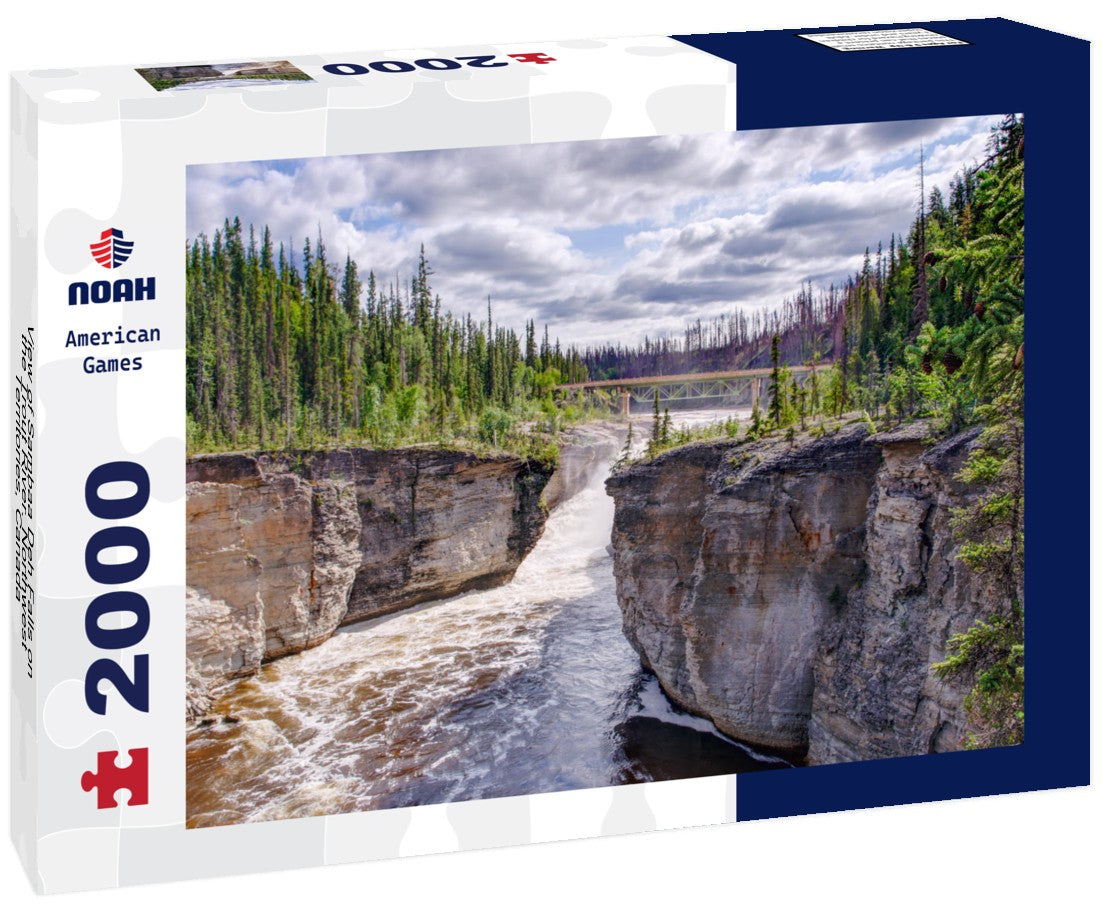 Sambaa Deh Falls on the Trout River. Northwest Territories, Canada 2000pc Puzzle