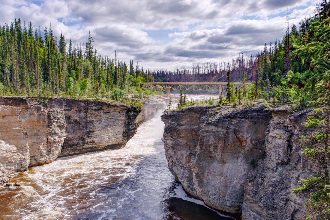Sambaa Deh Falls on the Trout River. Northwest Territories, Canada 2000pc Puzzle