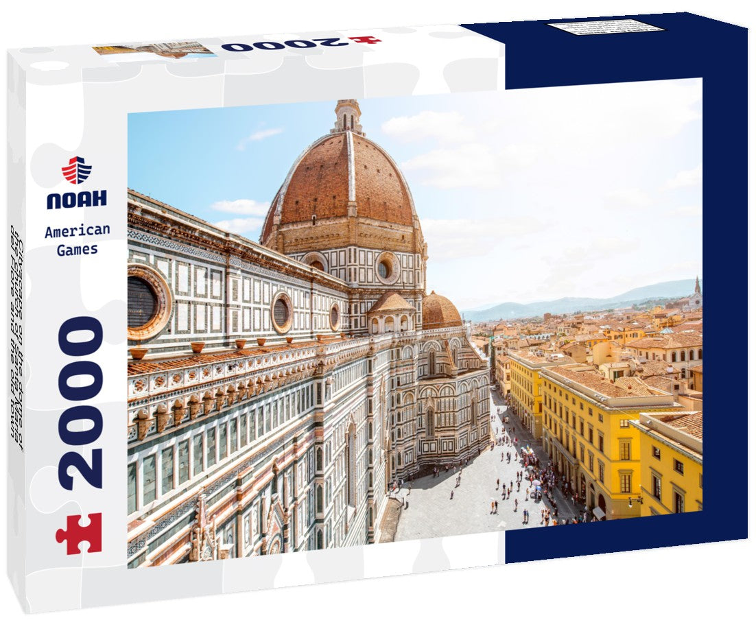 Cityscape on the dome of the church of Santa Maria del Fiore and the old town of Florence 2000pc Puzzle