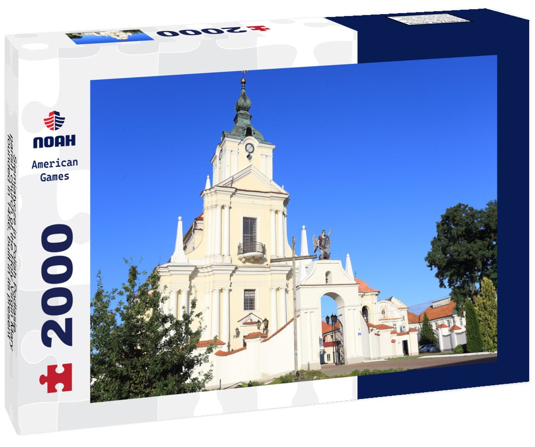Siemiatycze in Polish Podlasie - parish church of the Holy Virgin Mary, founded in 1456, built in its present late baroque form from 1719 to 1727 2000pc Puzzle