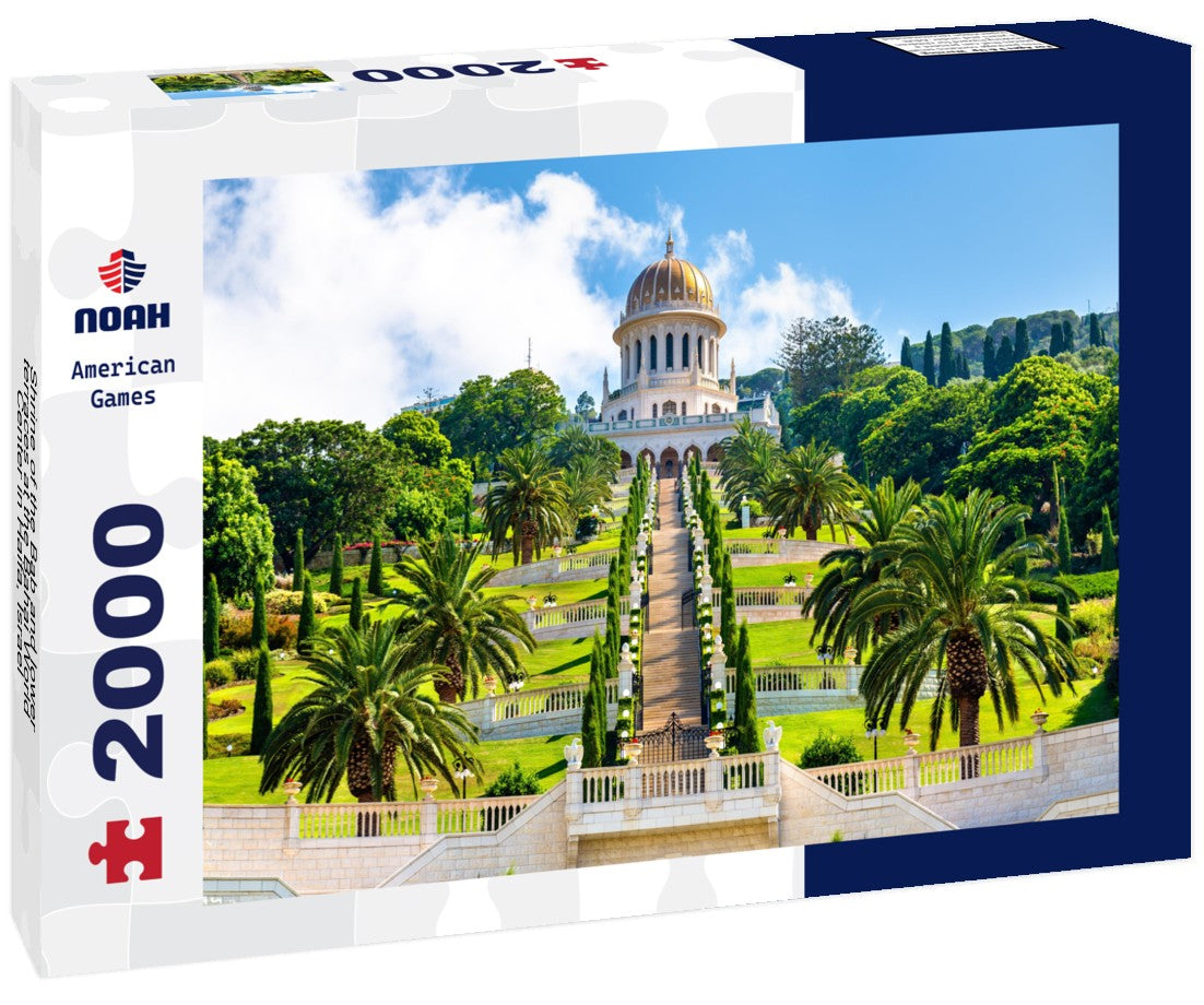 Shrine of the Bab and lower terraces at the Bahai World Center in Haifa, Israel 2000pc Puzzle
