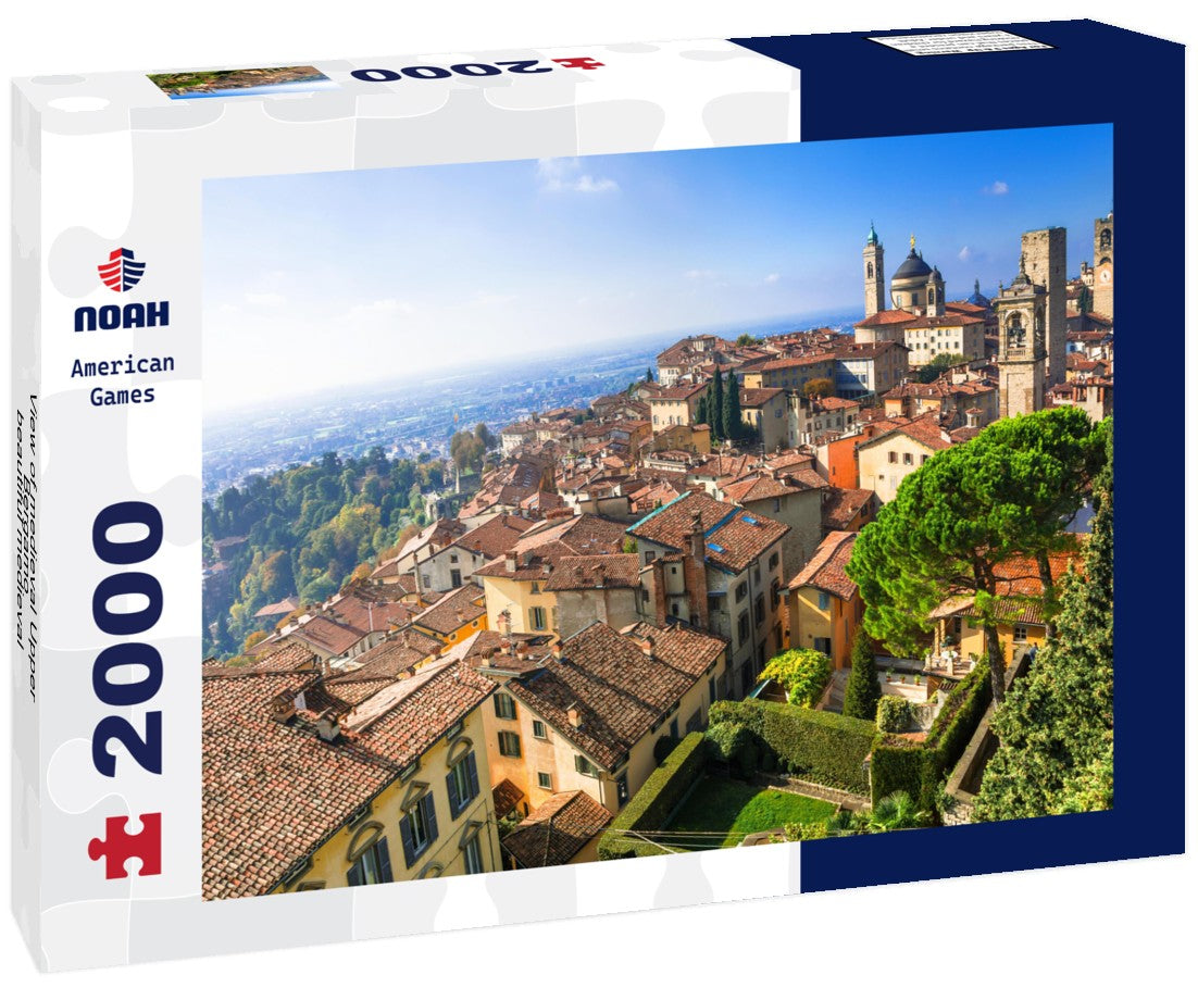 medieval Upper Bergamo - beautiful medieval town in northern Italy 2000pc Puzzle