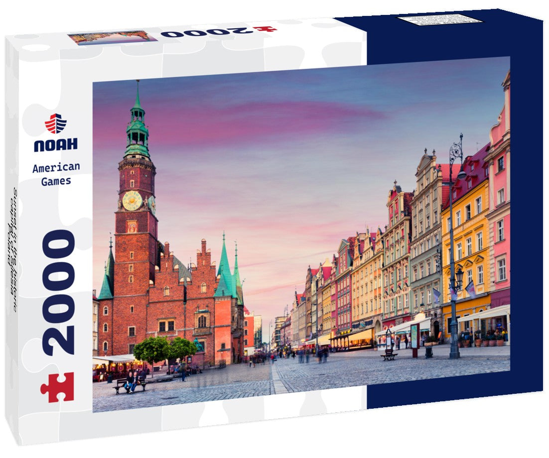 Sunset in the historic capital of Silesia, Poland 2000pc Puzzle